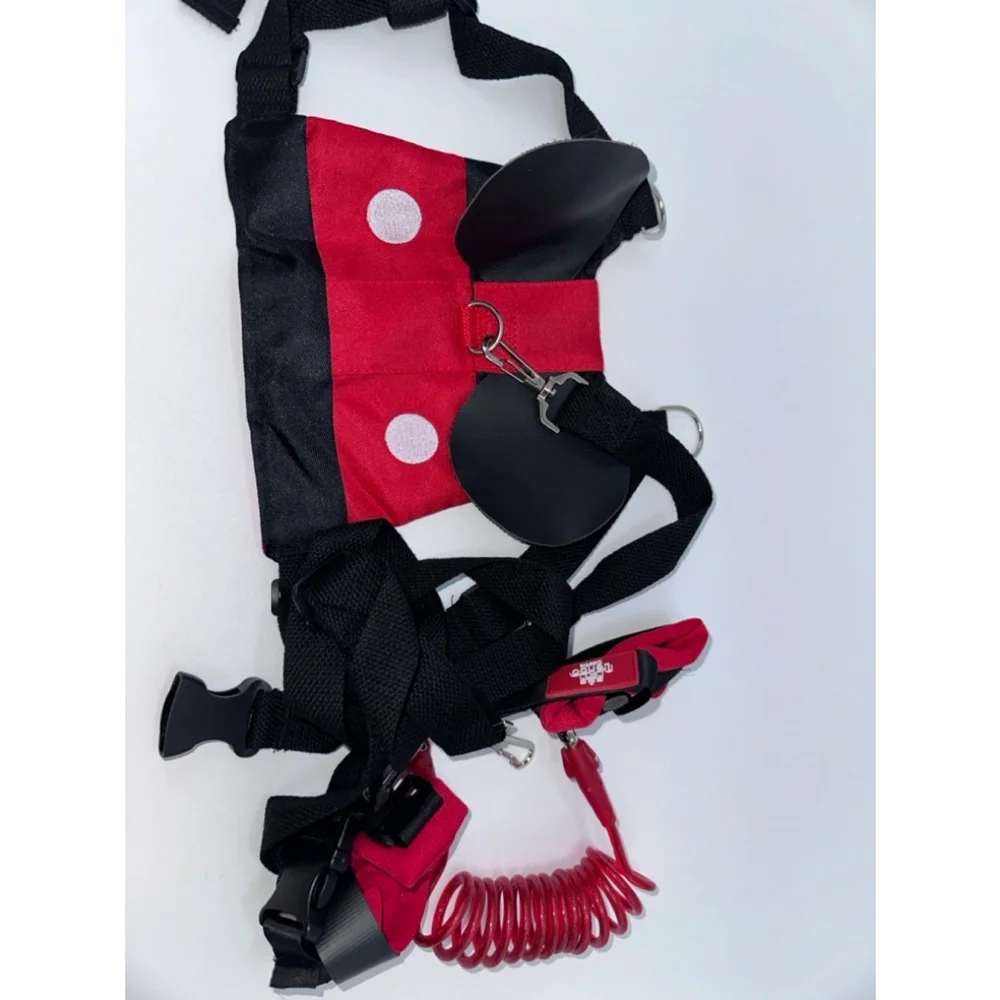 Kids Safety Harness with Red and Black Disney-Inspired Design